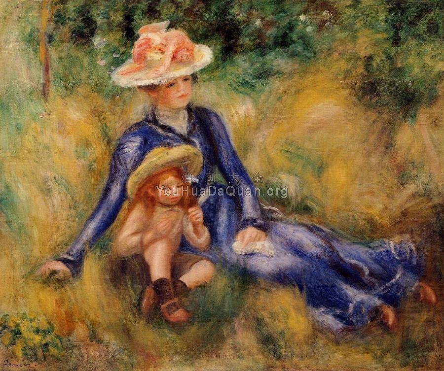 Yvonne and Jean - 皮埃尔·奥古斯特·雷诺阿